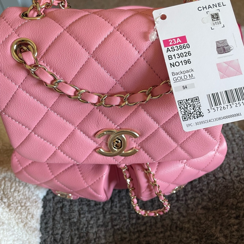 Chanel duma bag small size rose pink color
